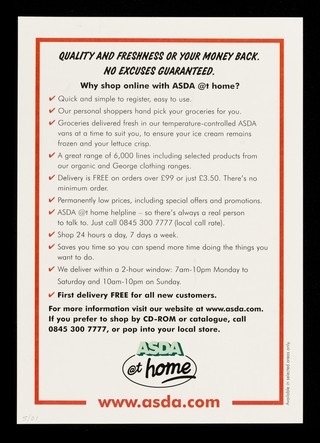 Fresh from ASDA in a couple of clicks : ASDA @t home : www.asda.com.