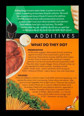 Advice on additives : helpful information & advice on food & nutrition / Tesco Stores Ltd.