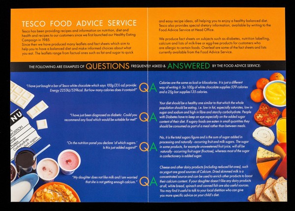 Advice on nutrition : helpful information & advice on food & nutrition / Tesco Stores Ltd.