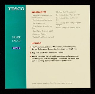 Greek salad / Tesco.