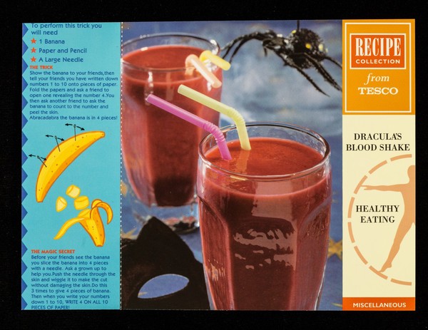 Dracula's blood shake : healthy eating : miscellaneous / Tesco.