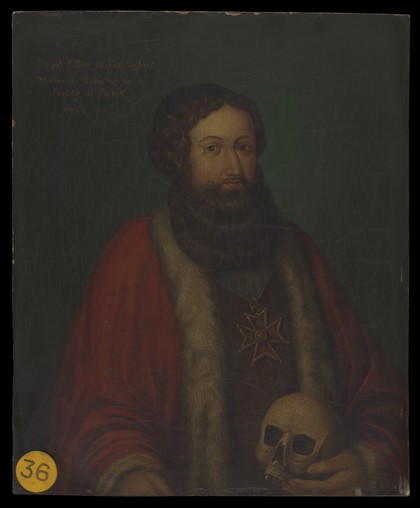 Joseph Pitton de Tournefort. Oil painting, ca. 1900 (?).