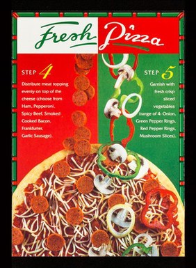 Create a pizza : with fresh ideas from Tesco.