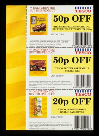 Frozen foods : quick & easy barbecue ideas / Tesco.