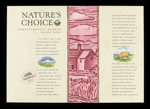 Nature's choice beef : specially selected cuts from traditionally reared prime beef / Tesco Stores Ltd.