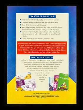 A healthy eating guide : fat / Tesco Stores Ltd.