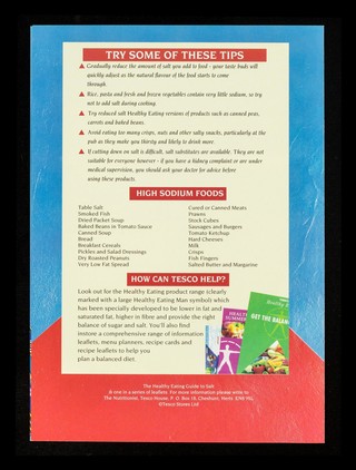 A healthy eating guide : salt / Tesco Stores Ltd.