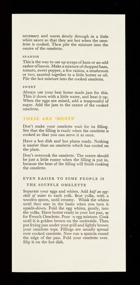 You can make an omelette : it's easy / issued by the British Egg Information Service.
