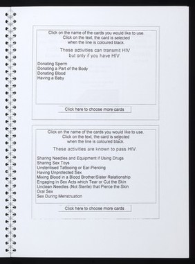 AIDS and you game / British Medical Association, West Sussex District Health Authority ; distributed by Daniels Publishing.