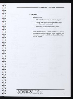 AIDS and you game / British Medical Association, West Sussex District Health Authority ; distributed by Daniels Publishing.