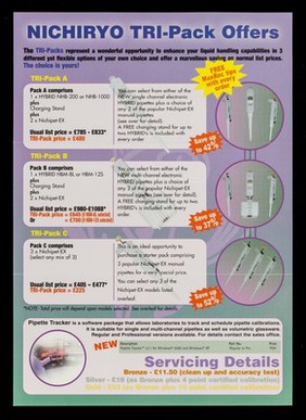 Nichiryo TRI-pack offers / Thistle Scientific Ltd.