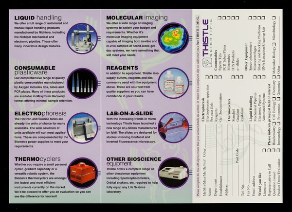 Thistle Scientific : "where customer care comes naturally".