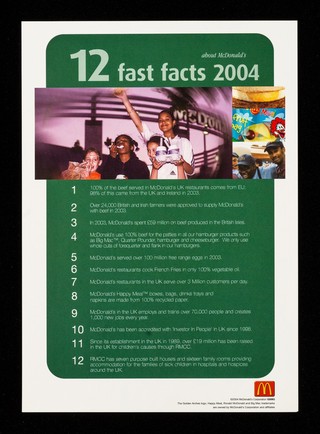 12 fast facts 2004 about McDonald's / McDonald's Corporation.