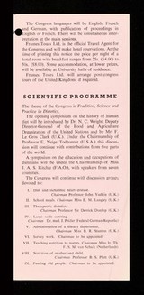 Preliminary programme : 3rd International Congress of Dietetics... : 1961, London, England, July 10-14 / organized by the International Committee of Dieticians and the British Dietetic Association.