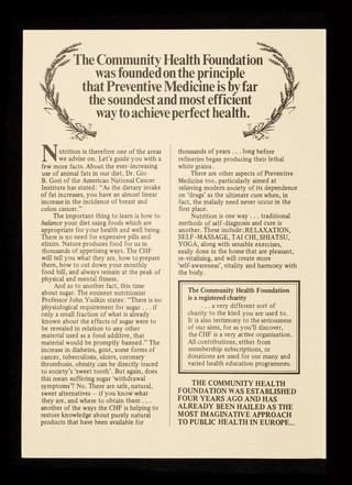 In three minutes you will learn how to survive the twentieth century / Community Health Foundation.