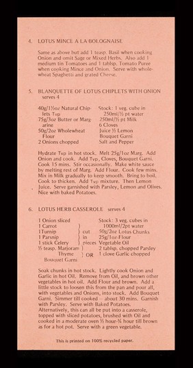 Lotus Foods Ltd. : be an artist in your kitchen. Create beautiful dishes for your family with Lotus foods : available at most health food stores.