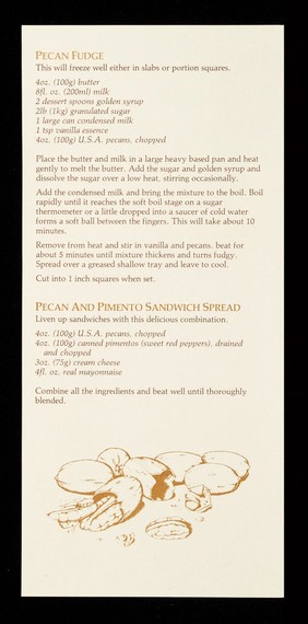 Pecans USA : America's flavourite nut / U.S.A. Pecan Press Office.
