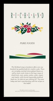 Richland pure foods / Brewhurst Health Food Supplies.