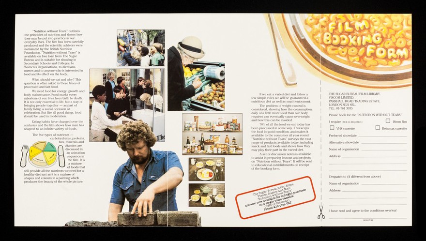 Nutrition without tears : a Sugar Bureau film : VHS and Betamax cassette now available : free loan... / The Sugar Bureau.