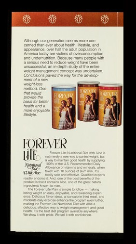 Forever lite : nutritional diet with aloe / Forever Living Products, Inc.