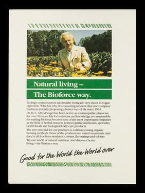 A world of natural nutrition : better living the Bioforce way / Bioforce (UK) Ltd.