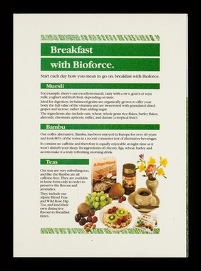 A world of natural nutrition : better living the Bioforce way / Bioforce (UK) Ltd.