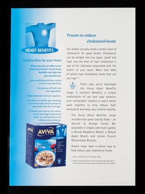 Aviva life foods : the tasty new way to help maintain your health / Novartis Consumer Health.