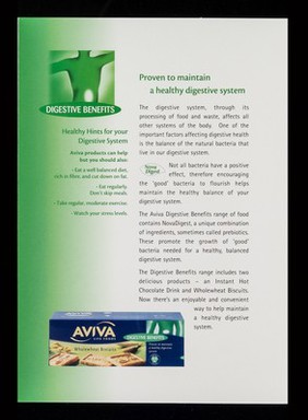 Aviva life foods : the tasty new way to help maintain your health / Novartis Consumer Health.