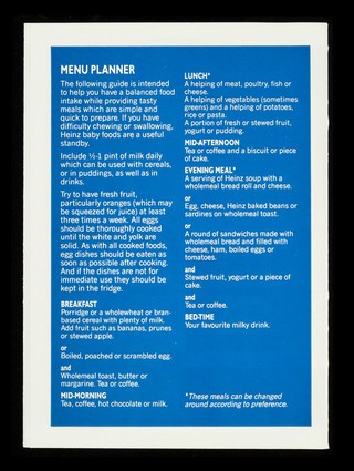 Eating through the years : healthy eating in retirement / Heinz.