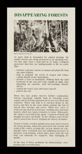 Are your meals costing the Earth? : Are they turning forest into desert? Threatening wildlife habitats? Poisoning the environment? / The Vegan Society ; illustrated by Juliet Breese.