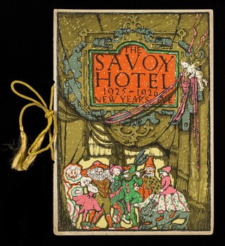 The Savoy Hotel : 1925-1926 New Year's Eve : menu.