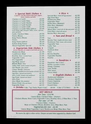 Where quality curry costs less : Indian & Bengal cuisine : all food cooked with cholesterol free vegetable oil : free delivery / Dilwar Tandoori & Balti Takeaway.