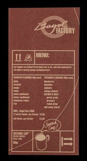 Menu / The Great American Bagel Factory Ltd.
