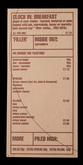 Menu / The Great American Bagel Factory Ltd.