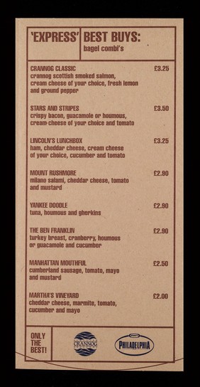 Menu / The Great American Bagel Factory Ltd.