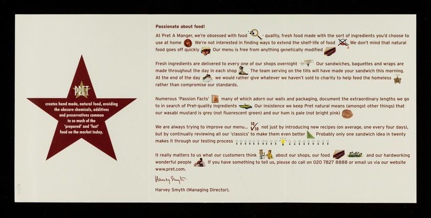 Pret : our food, our passion / Harvey Smyth.