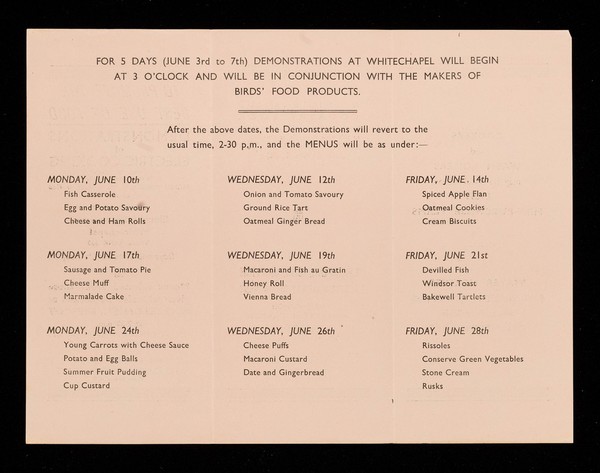 To promote the best use of food : demonstrations of electric cooking will be given in conjunction with the National Campaign Of The Ministry Of Food at the Corporation Electric Showrooms, Whitechapel... / Liverpool Corporation Electric Supply Department.