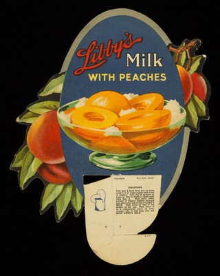Libby's milk with peaches / H.J. Ltd.