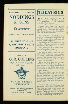 Our plays and players : April 1933 / Grand Opera House (Harrogate).