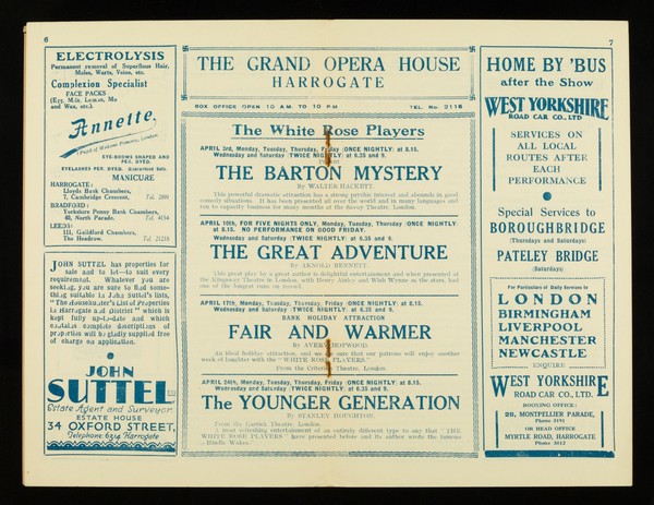Our plays and players : April 1933 / Grand Opera House (Harrogate).