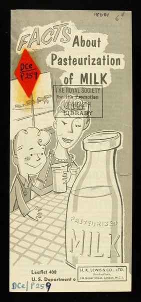 Facts about pasteurization of milk / U.S. Dept. of Agriculture.