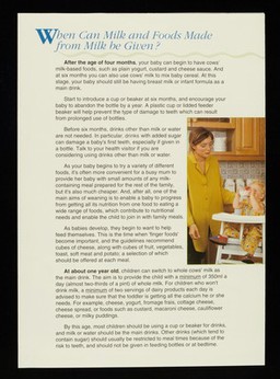 Your child and milk / National Dairy Council.