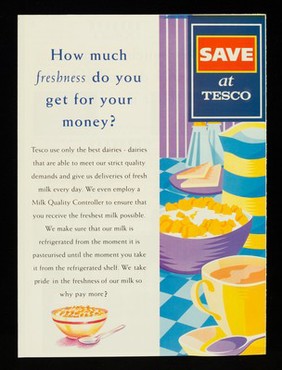 Fresh milk : why pay more? : save up to 55p : see inside for coupons / Tesco.