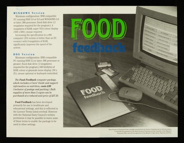 A fun and practical way to provide advice on nutrition and health... : at the touch of a button / National Dairy Council.