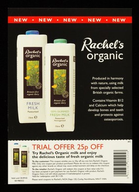 Rachel's organic : produced in harmony with nature... / Rachel's Organic Dairy Limited.