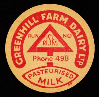 Run no risks : phone 498 : pasteurised milk / Greenhill Farm Dairy Ltd.