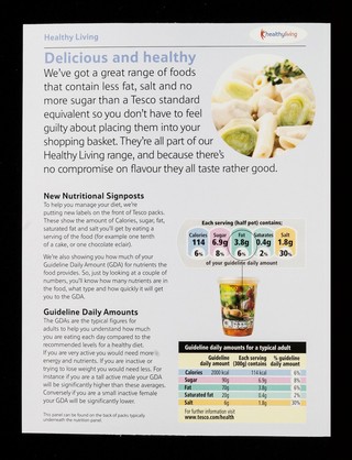Healthy living : great tasting food that's lighter on fat and salt / Tesco.