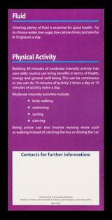 A guide to healthy eating and regular exercise for a healthier lifestyle : suggestions to help you on your way / NHS.