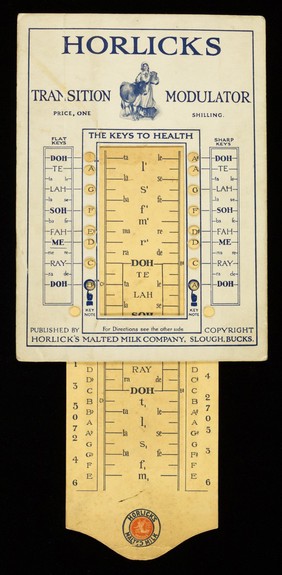 Horlicks transition modulator : price, one shilling : the keys to health / Horlicks Malted Milk Company.