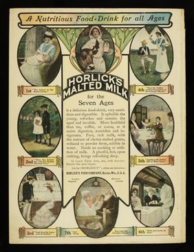 A nutritious food-drink for all ages : Horlick's Malted Milk for the seven ages / Horlick's Food Company.